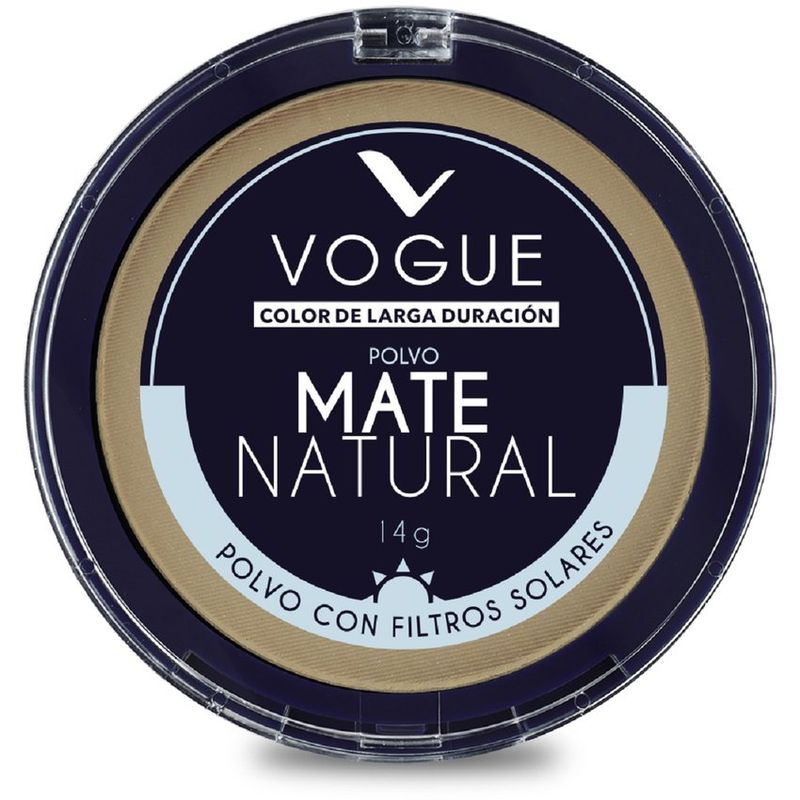 VOGUE - Polvo Compacto Vogue Mate Natural Natural x 14 Gr