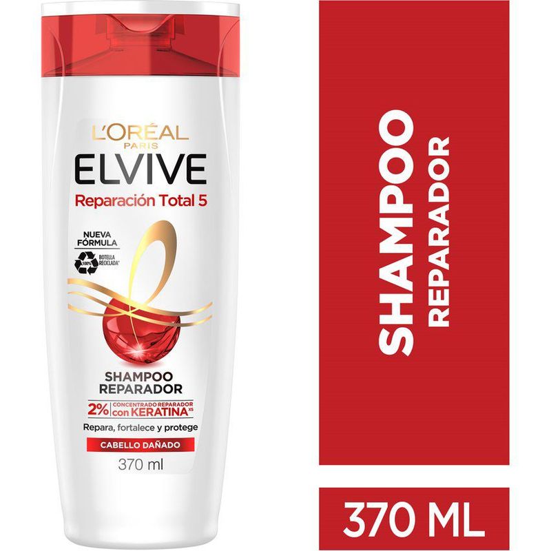 REVITALIFT - Shampoo L'Oréal Elvive Reparación Total 5 X 370 Ml.---