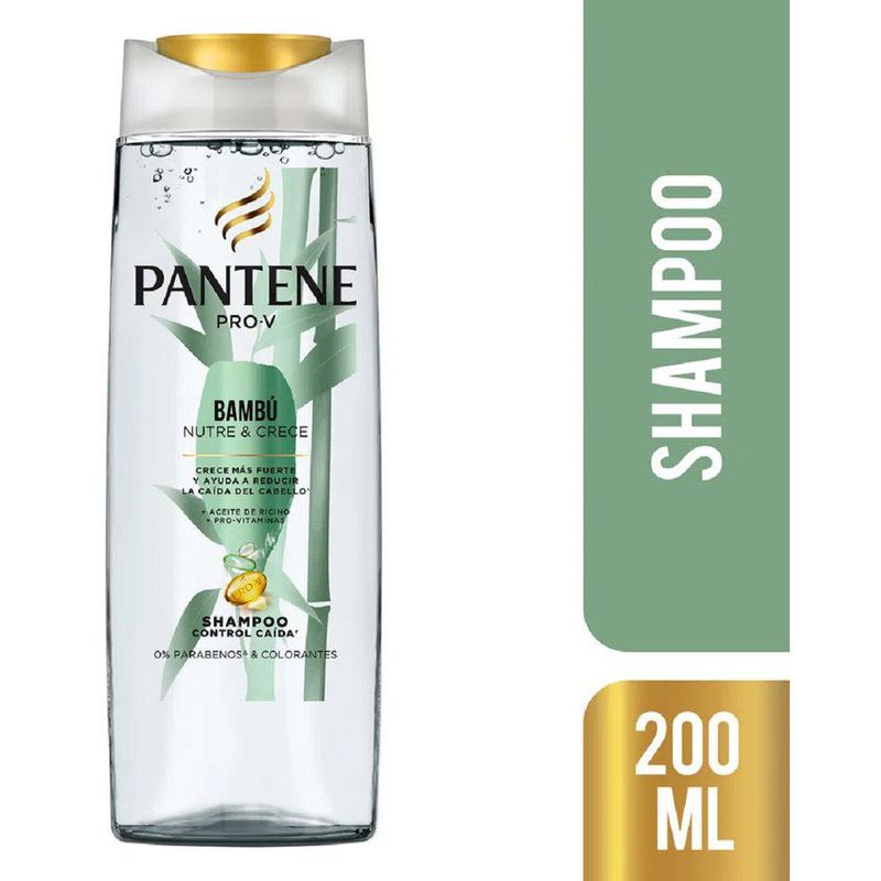 PANTENE - Shampoo Pantene Bambú Nutre & Crece x 200 Ml.---