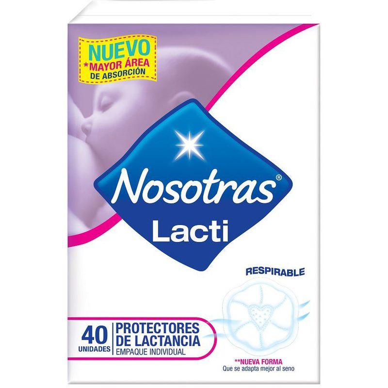 NOSOTRAS - Protectores De Lactancia Nosotras Respirable x 40 Und
