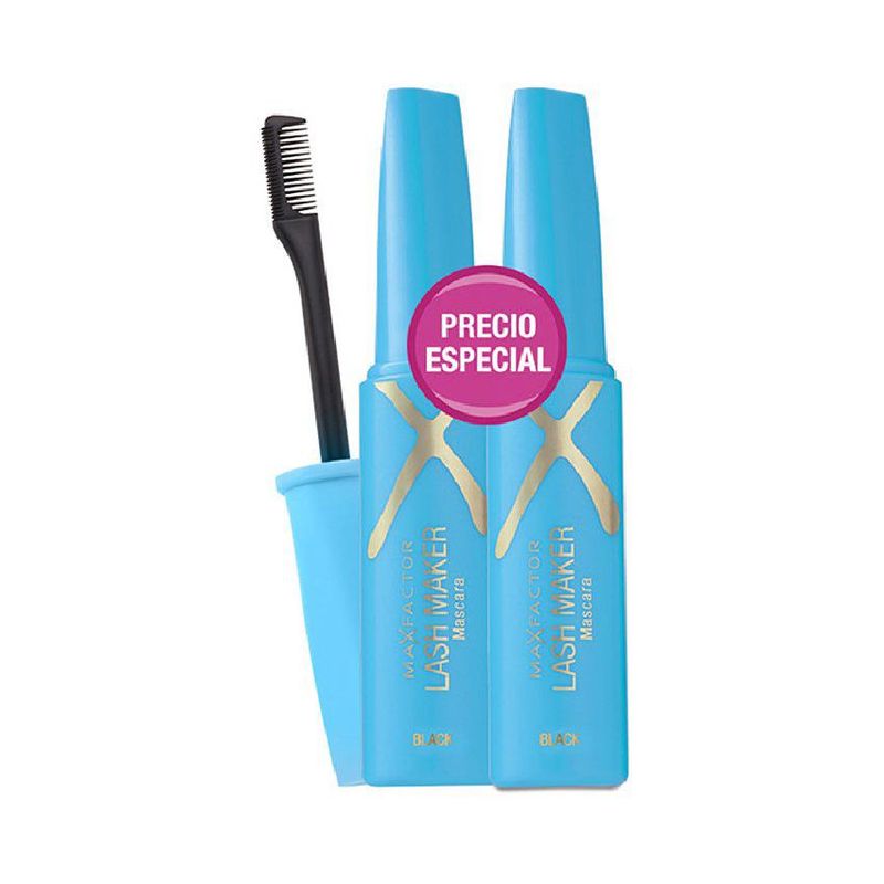 MAX FACTOR - Pestañina Lash Maker Negro 2 X 15 Ml