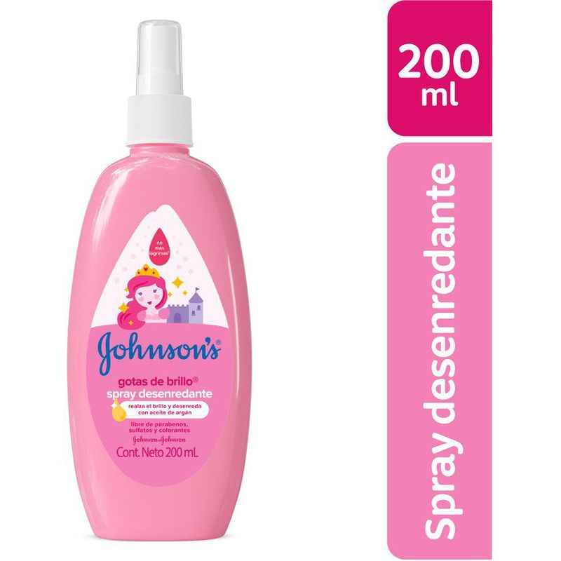 JOHNSON AND JOHNSON - Spray Para Peinar JOHNSON'S Gotas De Brillo x 200 Ml