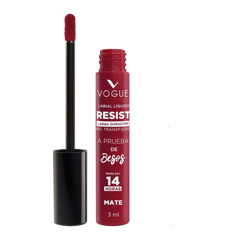 VOGUE - Labial Resist A Prueba De Besos Decidida X 3 Ml