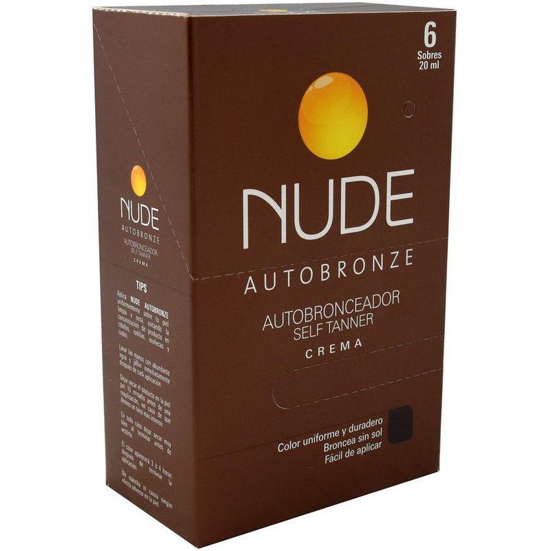 NUDE - Crema Auto Bronceador Self Tanner Nude 6 X 20 Ml