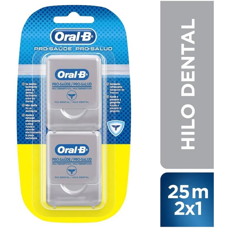 ORAL B - Hilo Dental Oral-B® Pro-Salud Multi-Beneficios 2 x 25 Mts