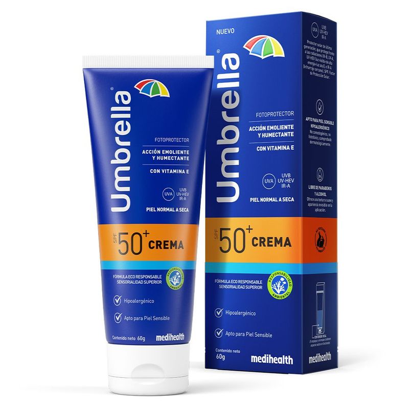 UMBRELLA - Umbrella Crema Piel Normal O Seca SPF 50+ X 60 Grs