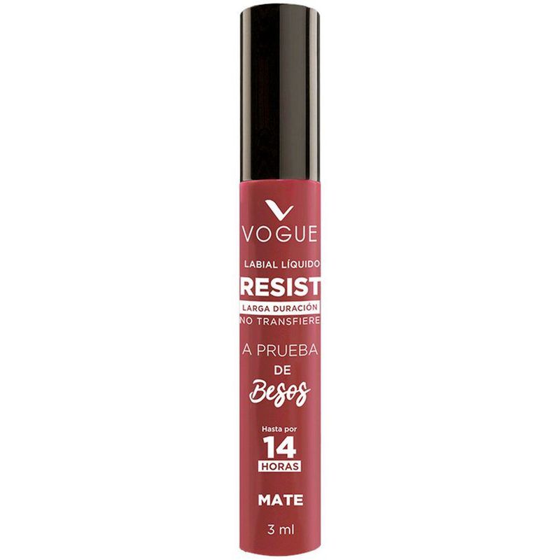 VOGUE - Labial Resist A Prueba De Besos Tono Fabulosa X 3 Ml