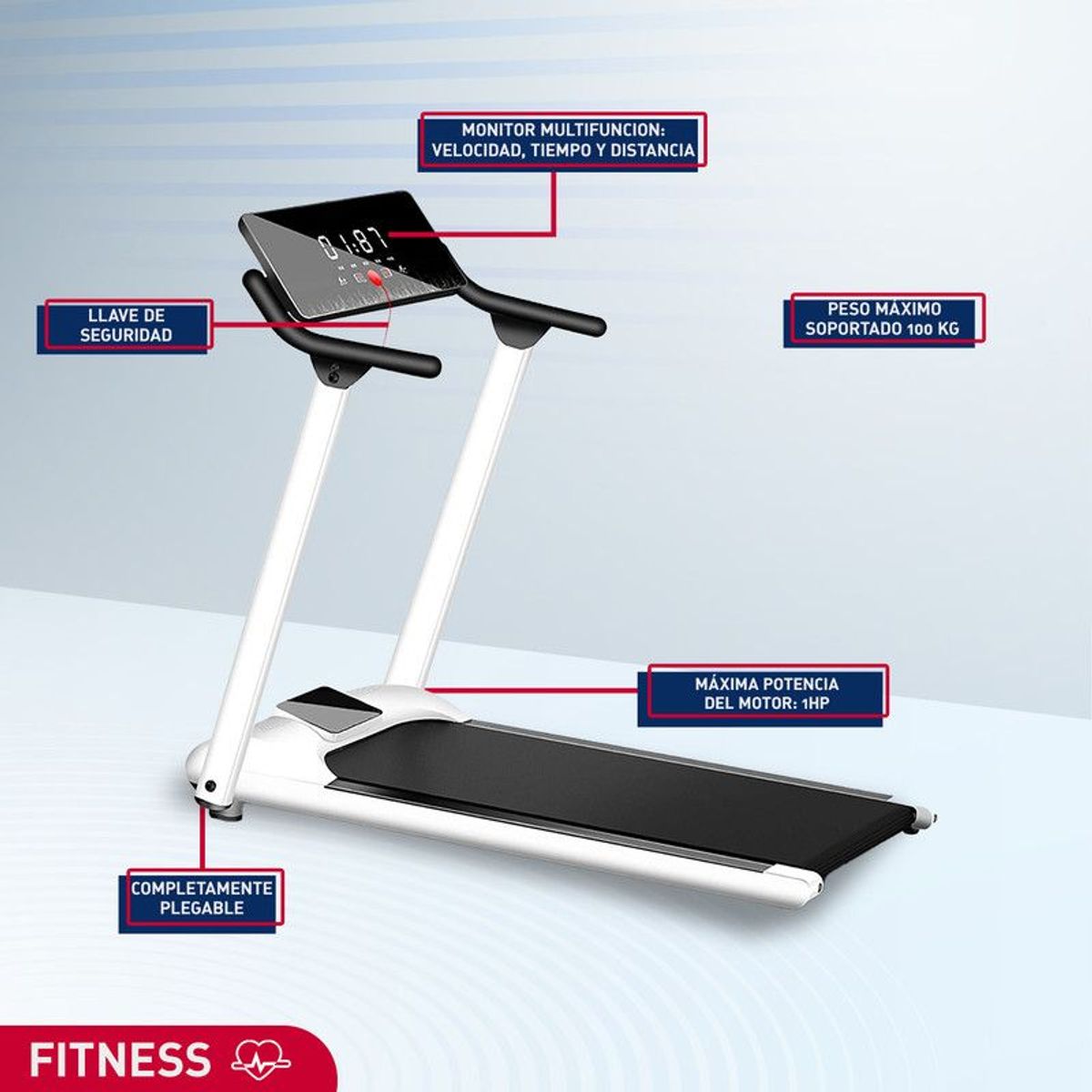 HOMESALE - Banda Caminadora Home Sale Trotadora Eléctrica 1hp Plegable_...