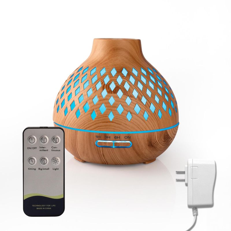 ENERGY PLUS - Difusor aromas con control luces led temporizador ultrasónico