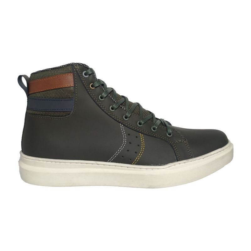 CALZADO CON ALTURA MONSERRATE - Tenis en CUERO para hombre en bota marca Monserrate Ref Acacia verde
