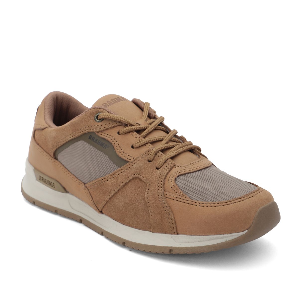 BRAHMA - Zapato Cuero Textil Brahma Mujer Miel Ki2872-Mie