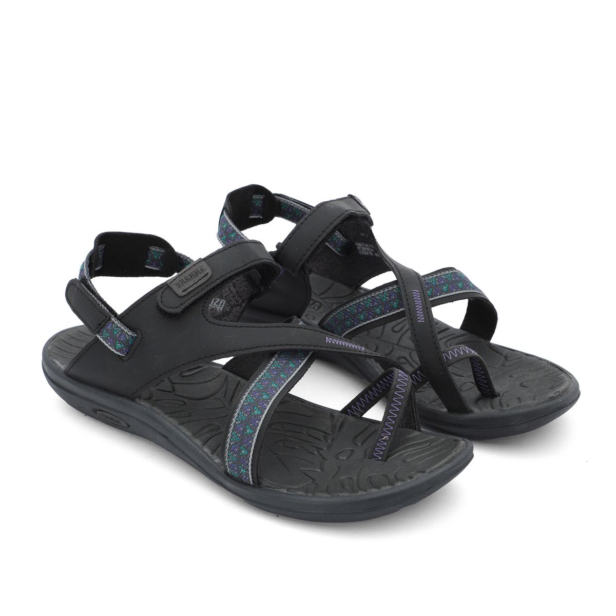 BRAHMA - Sandalia Cuero Textil Brahma Mujer Gris Ro2861-Gli