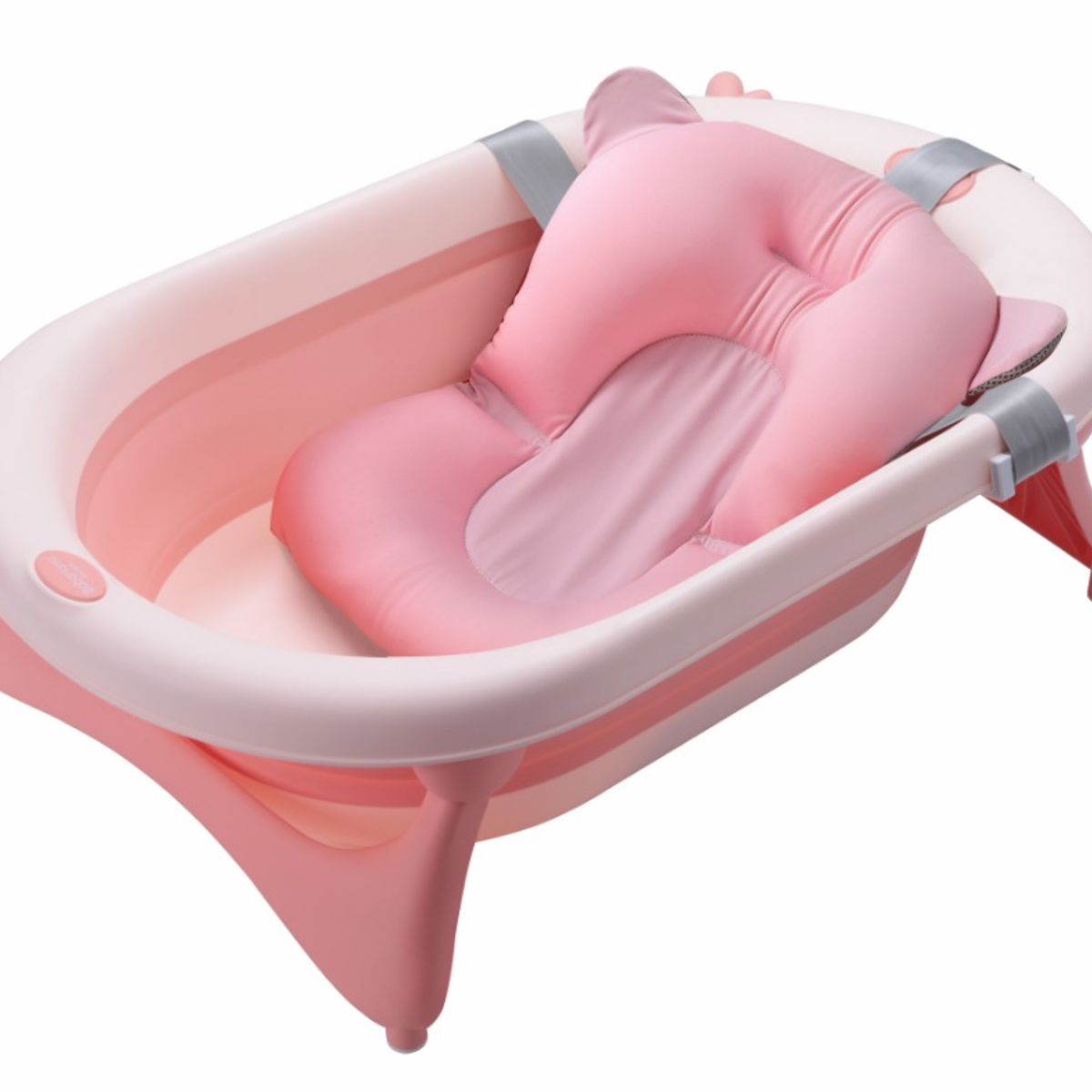 INDUHOGAR - Bañera tina para bebe grande plegable mas cojin induhogar