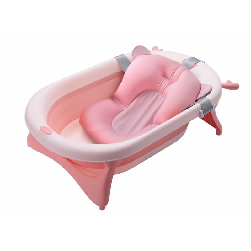 INDUHOGAR - Bañera tina para bebe grande plegable mas cojin induhogar