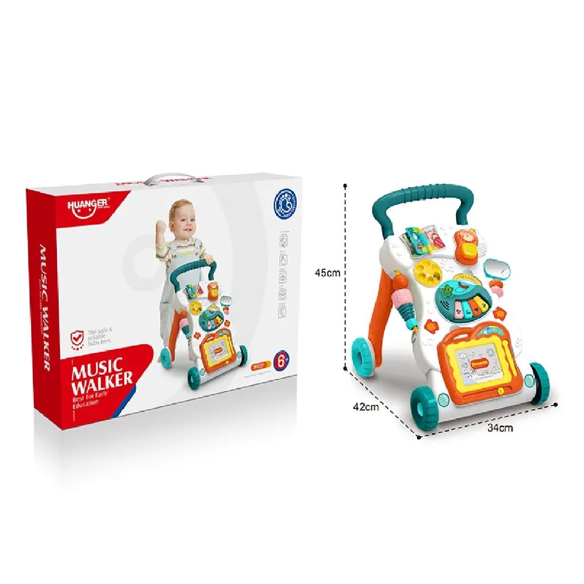 MUNDO BEBE - Andadera Caminador Musical Didáctico Bebé
