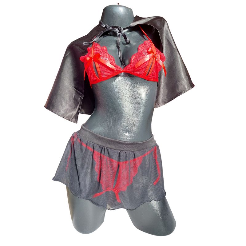 GENERICO - Disfraz diabla sexy Lenceria erotica