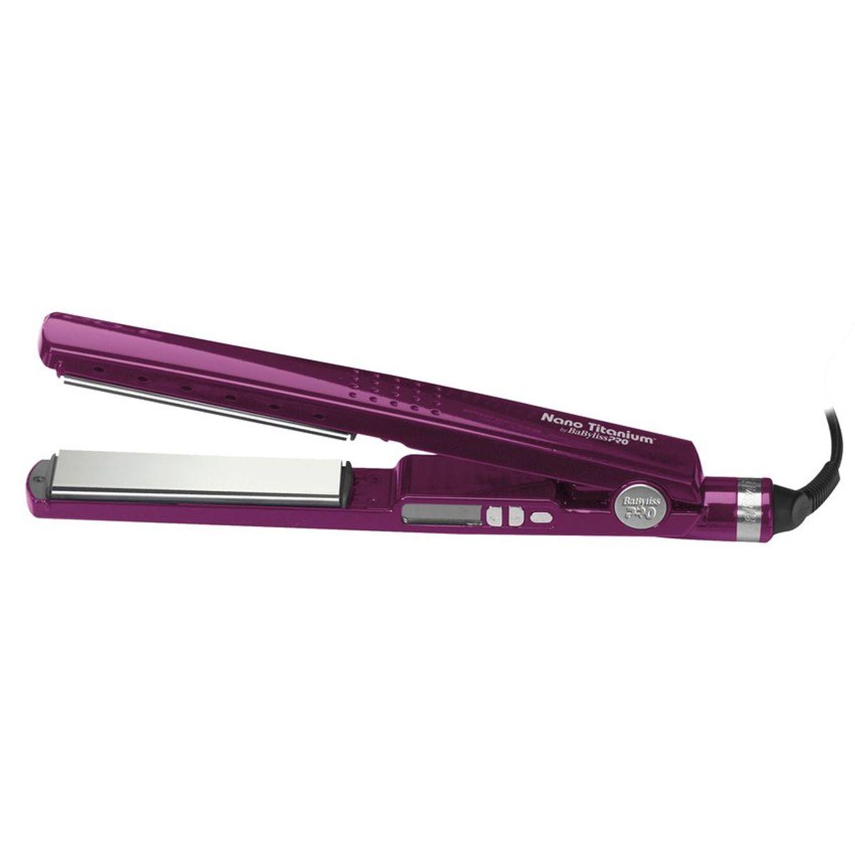 BABYLISS - Plancha Profesional Babyliss  4091 Digital - Nano Titanium Purpura 1 ¼"