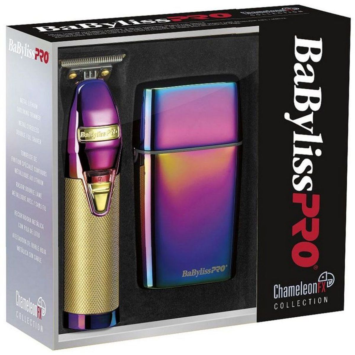 BABYLISS - Combo Afeitadora Fx Y Patillera 787 Chameleo Barberology  Babyliss