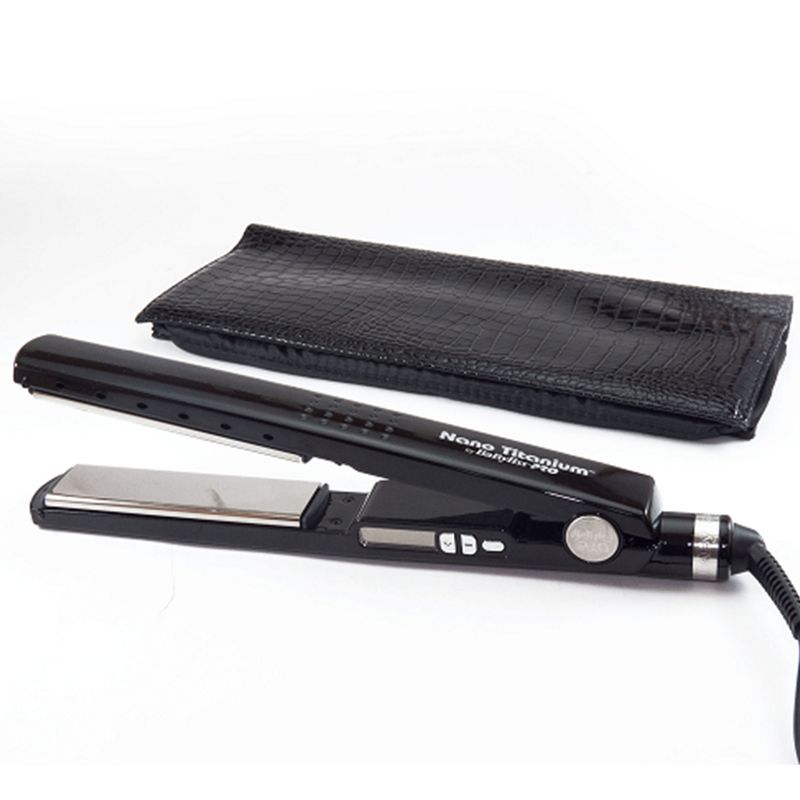 BABYLISS - Plancha Para Cabello 4091  Nano Titanio 1 ¼" Negra Babyliss