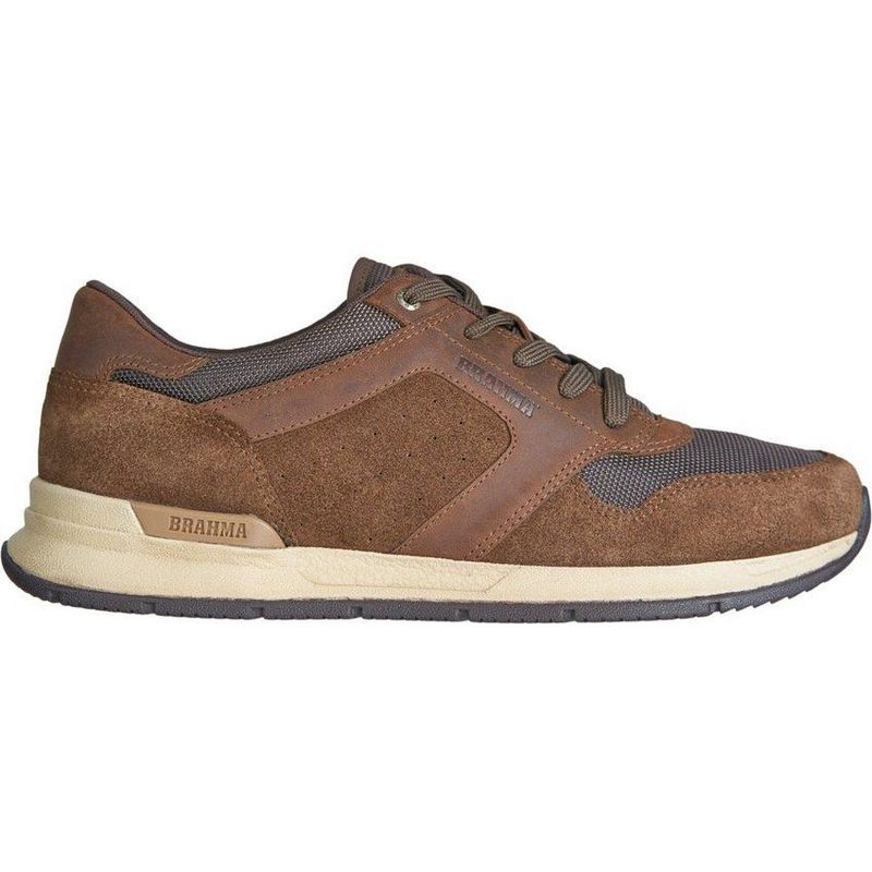 BRAHMA - Zapato Cuero Textil Brahma Hombre Marron Kj3185-Mao