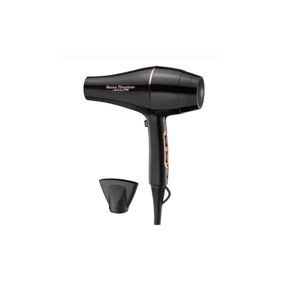 BABYLISS - Secador Profesional Babyliss Nano Titanium Rose Gold Black