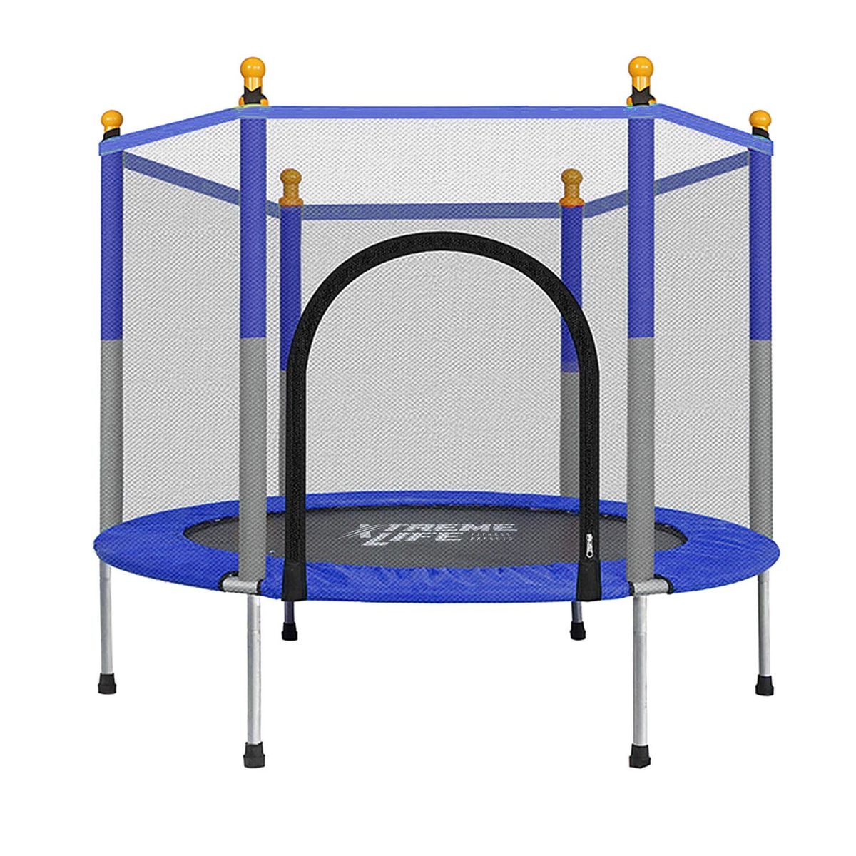 XTREME LIFE - Trampolin Brinca Brincolin 1.40 Mts Malla Proteccion Niños - Azul - Grande