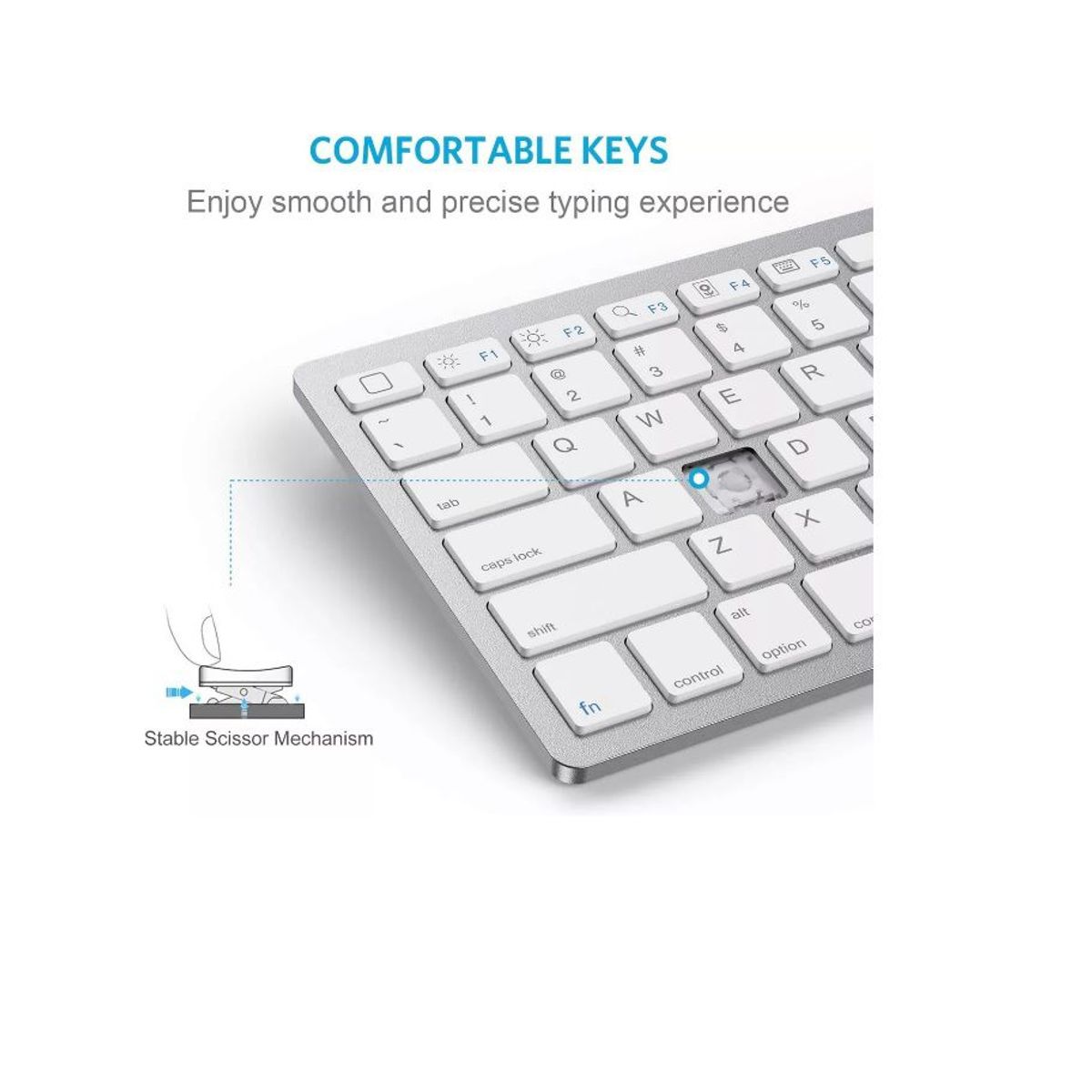 GENERICO - Teclado bluetooth  keyboard slim tipo portátil