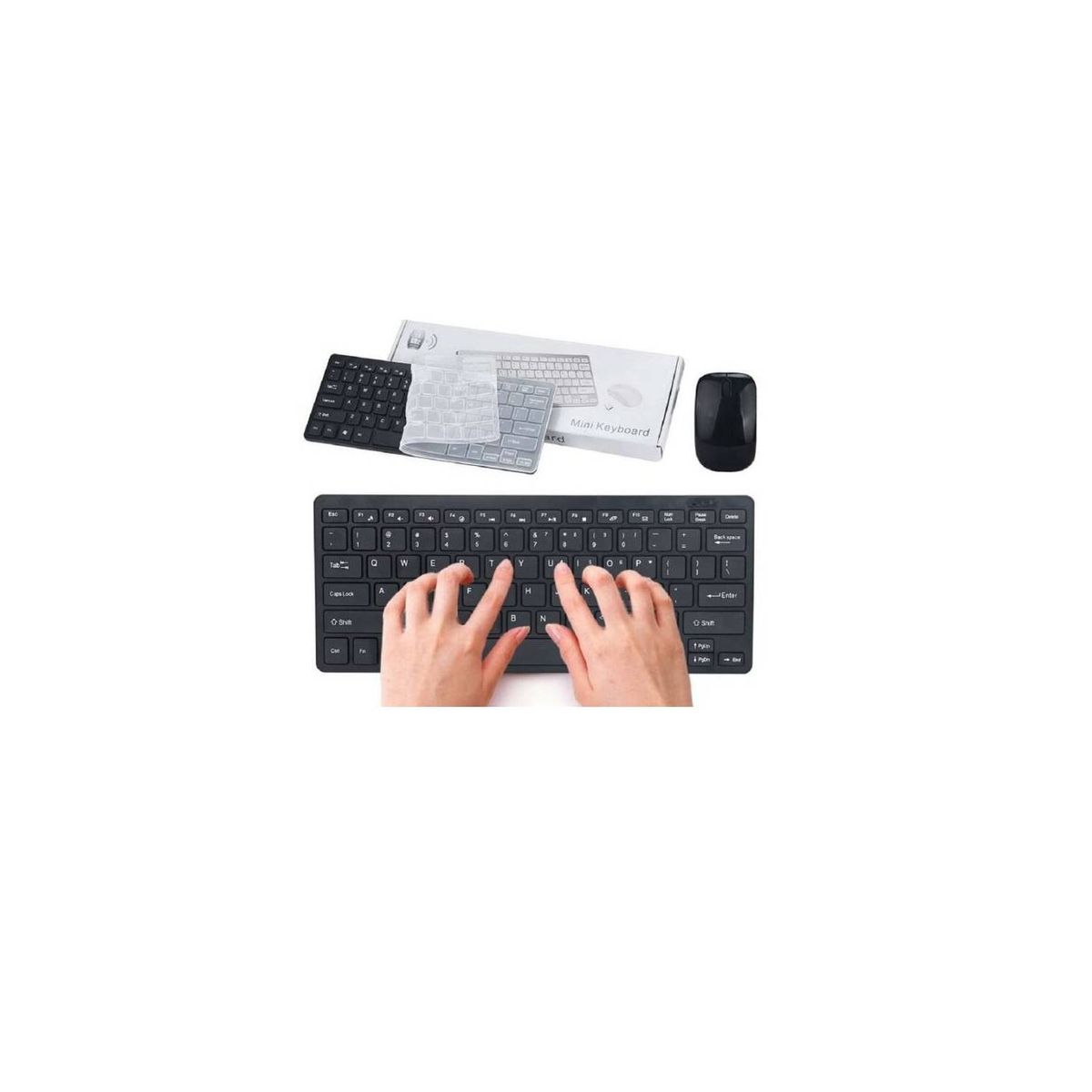 GENERICO - Teclado y mouse slim sin numérico combo inalambric