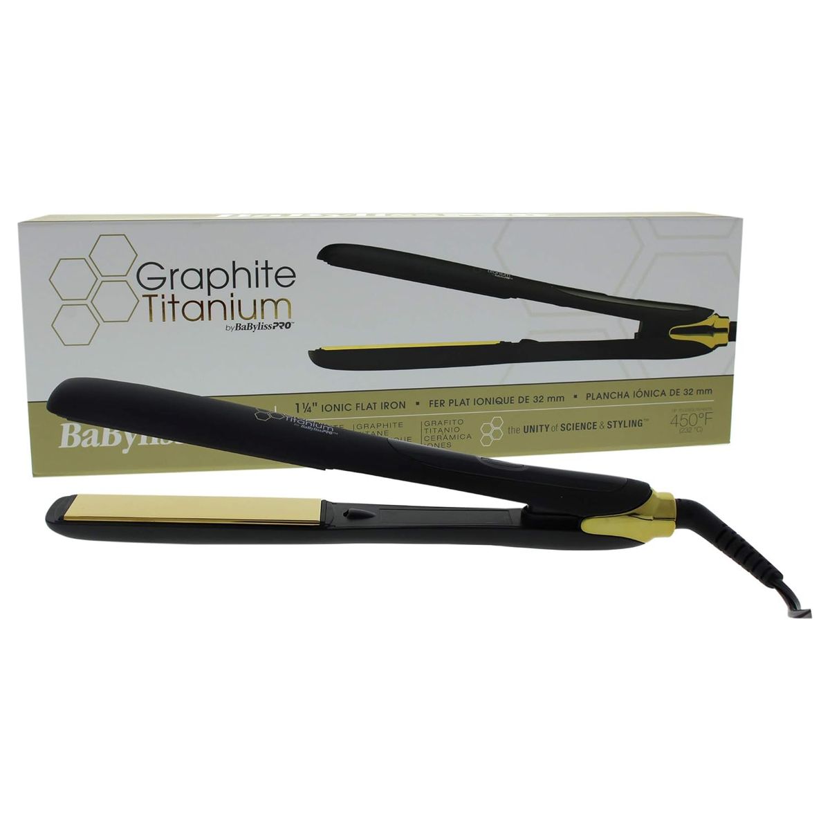 BABYLISS - Plancha Ionica Grafito Titanio Negra 1 Babyliss