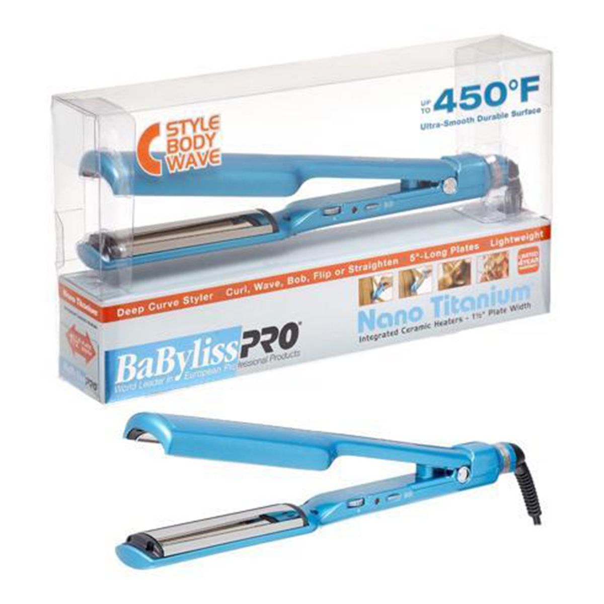 BABYLISS - Plancha Babyliss Nano Titanium Concava 12