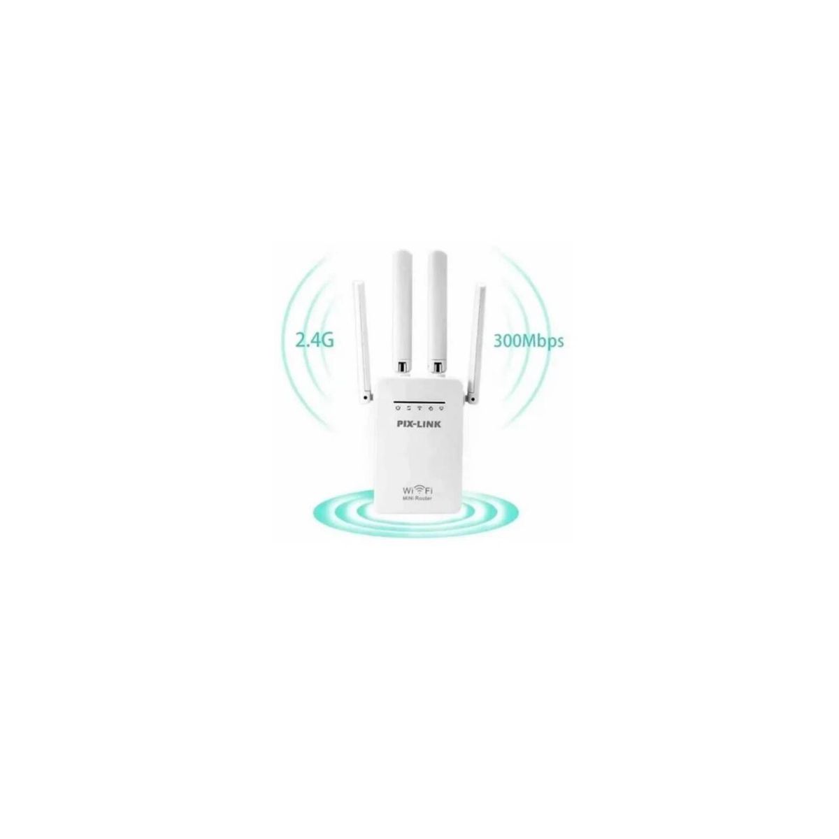 GENERICO - Repetidor de wifi marca pix-link de 4 antenas