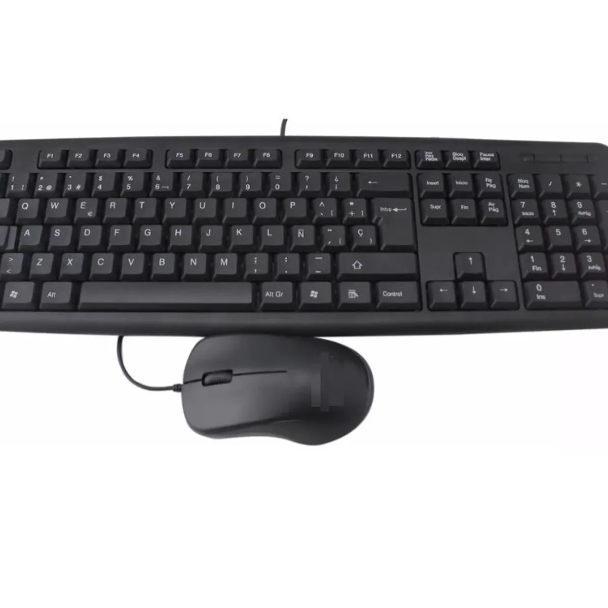 GENERICO - Combo teclado mouse con cable  usb español