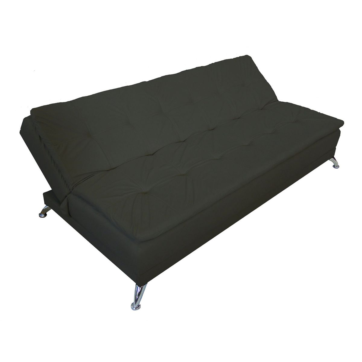 SOFA MARKET - Sofa Cama Note Clic Clac Tela Negro