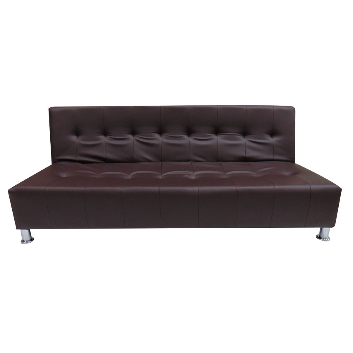 SOFA MARKET - Sofa Cama Master 3 Puestos Ecocuero Cafe