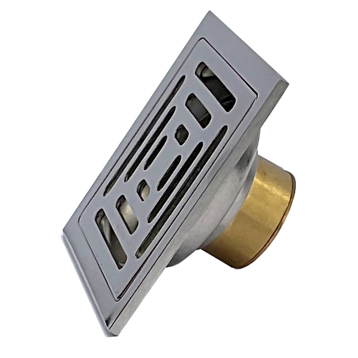 GENERICO - Rejilla Piso Sifón 10x10cm Válvula 2-3pulg Acero Inoxidable