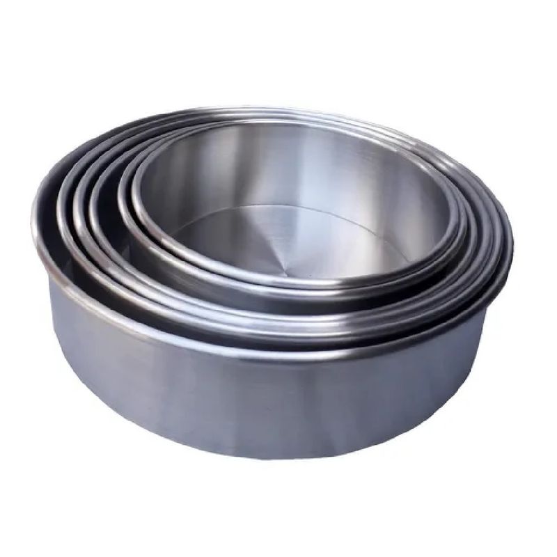 GENERICO - Molde para torta redondo x 6 en aluminio