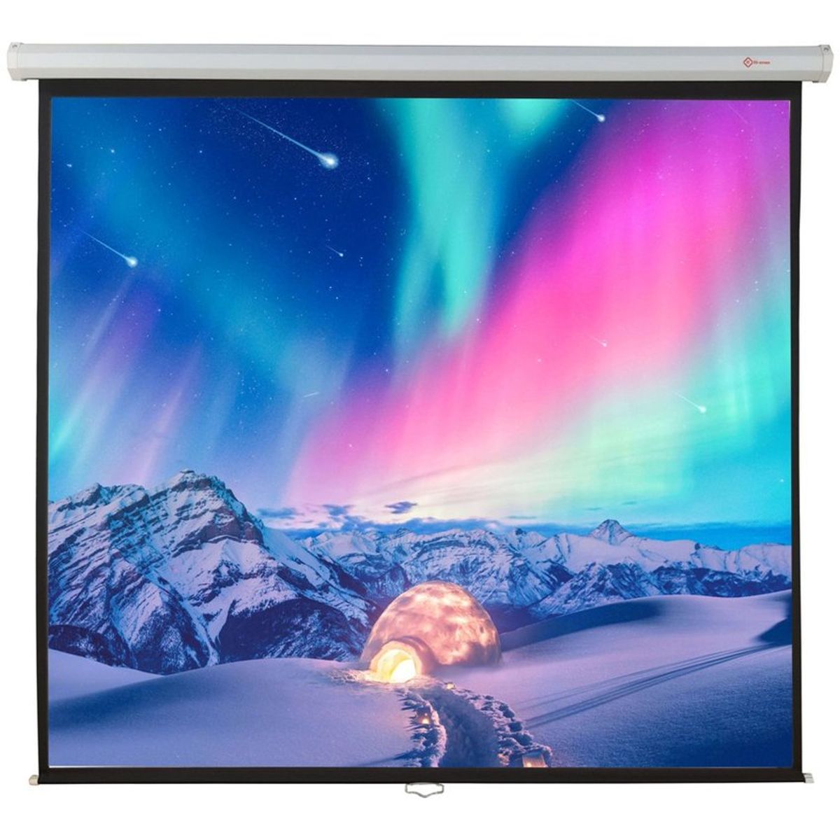 GENERICO - Pantalla telón de proyección manual 155x155