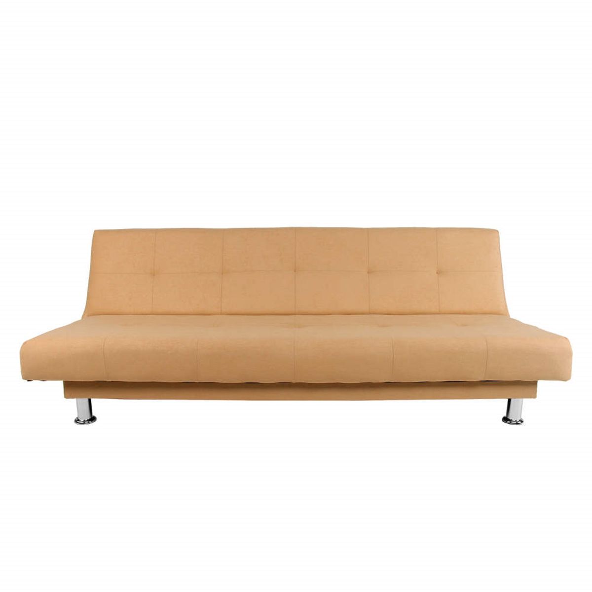 SOFA MARKET - Sofa Cama Basic 3 Puestos Tela Beige