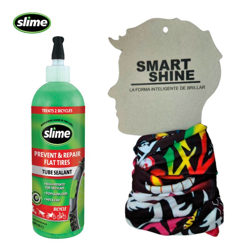 SLIME - kit Antipinchazos Slime Neumático16 Oz  Cuellero Microfibra