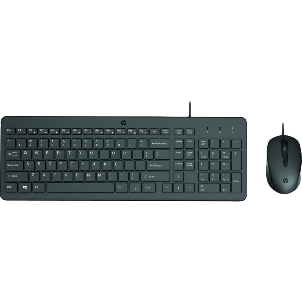 HP - Combo Teclado y Mouse Hp Alámbrico 150 Negro