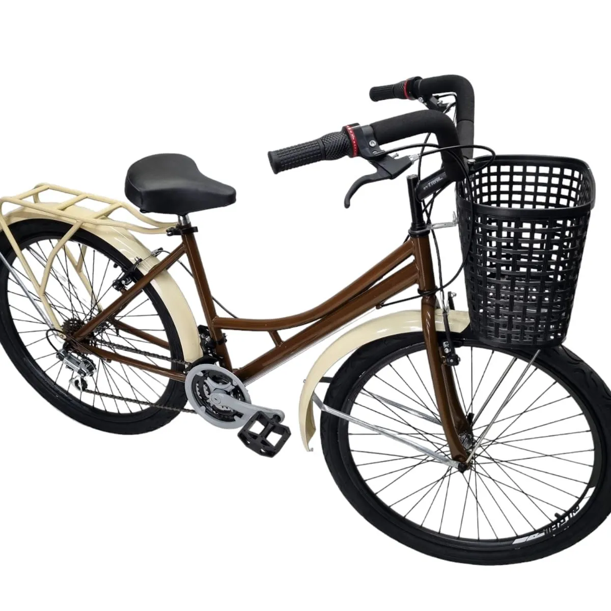 ATILA - Bicicleta Urbana Playera Parrilla y Canasta Rin 26 D/P