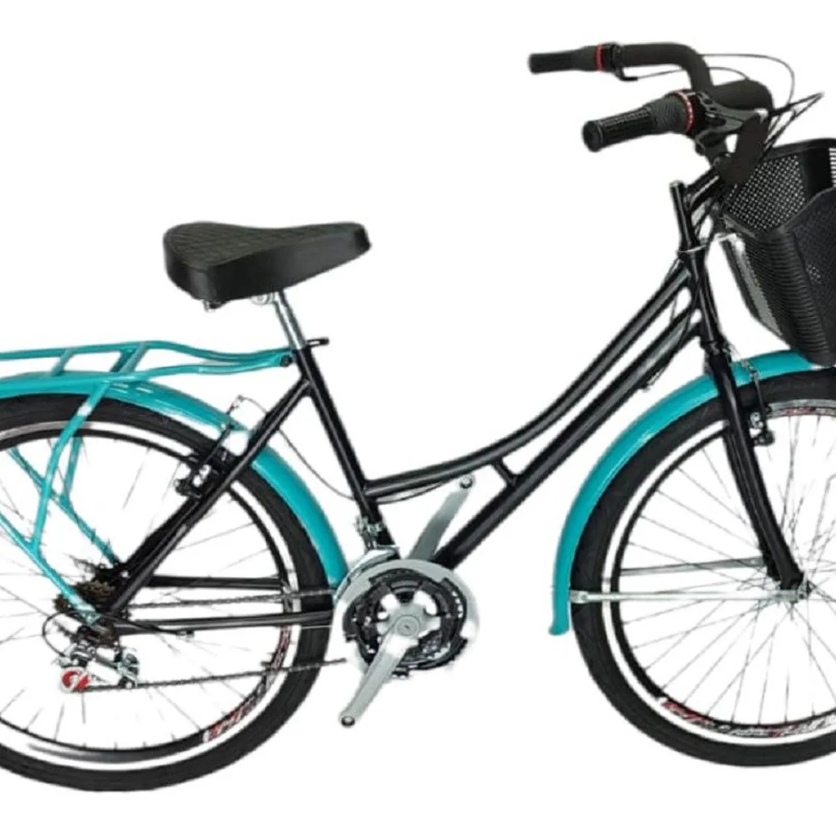 ATILA - Bicicleta Urbana Playera Parrilla y Canasta Rin 26 D/P