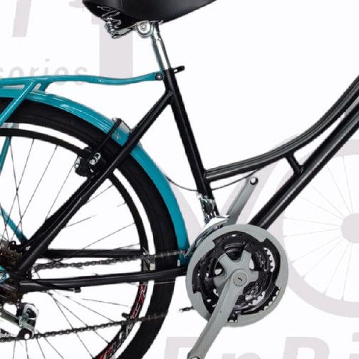 ATILA - Bicicleta Urbana Playera Parrilla y Canasta Rin 26 D/P