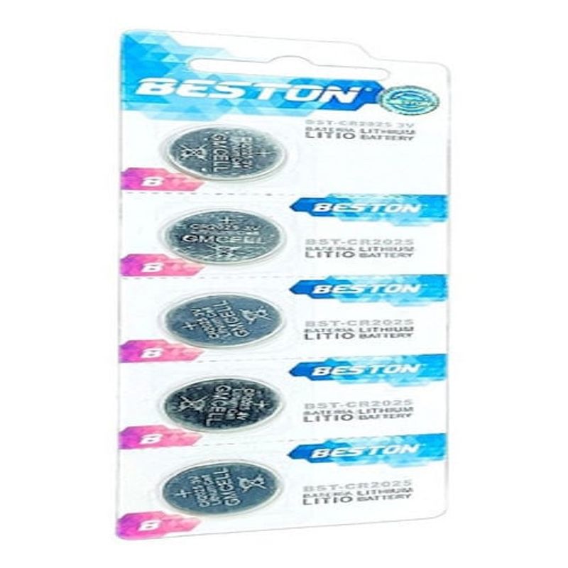 BESTON - Pila Beston Cr2025 3v Pack X 5 Bateria Litio Cr-2025