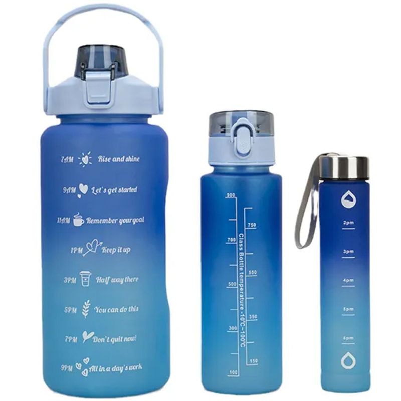ONE PIXEL - Combo Termo Motivacional Botella De Agua Deportiva ONE PIXEL