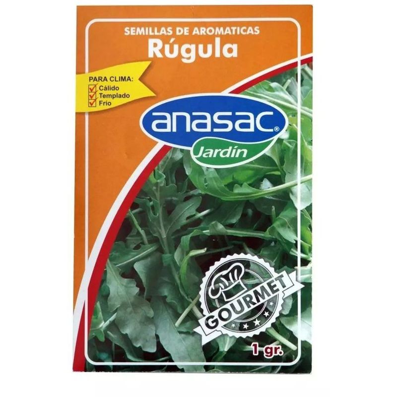 ANASAC - Semilla de aromáticas  rúgula anasac  1 gramo