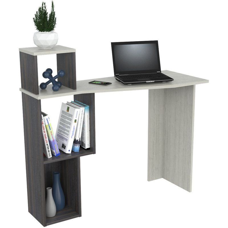 INVAL - Escritorio Inval ES11903  TabacoChic/Chantilli 100x95x40cm