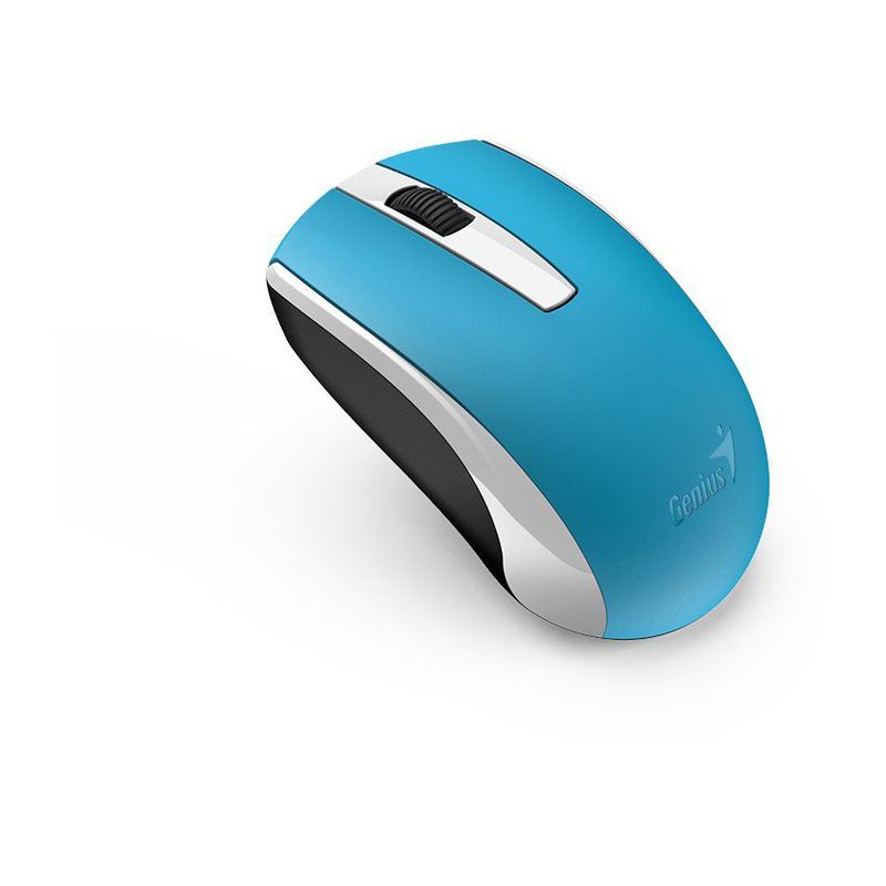 GENIUS - Mouse inalámbrico ecologico recargable genius eco-8100 azul