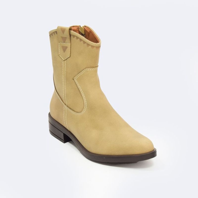CALZADO TRIUNFO - Bota Texana Clásica Calzado Triunfo- Beige