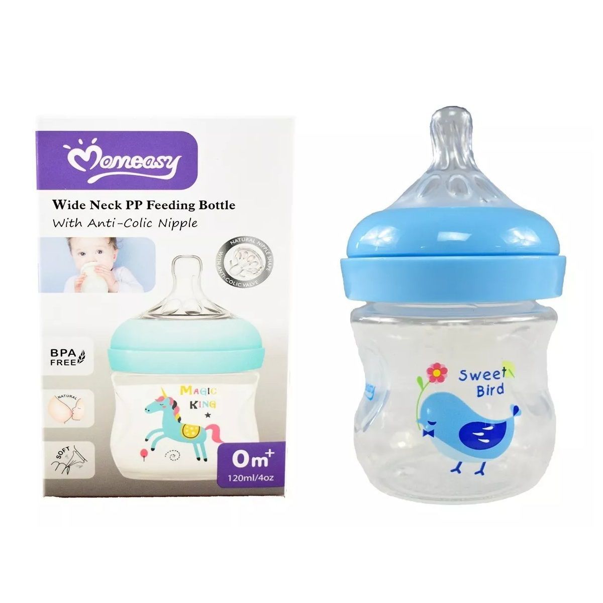 MUNDO BEBE - Tetero Anti Cólicos Para Bebé 4 Oz Anti cólicos